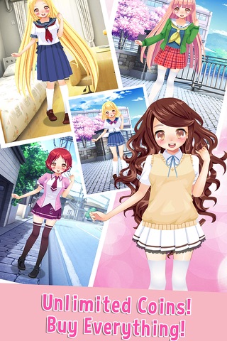 Cute School Girl - Dress up game for kids free screenshot 3