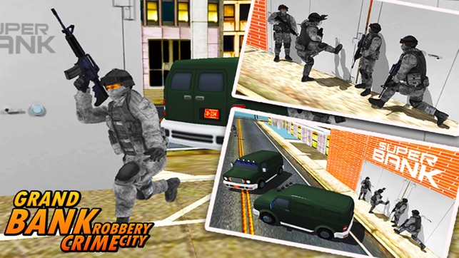 Bank Robbery - crime city police shooting 3D free(圖2)-速報App