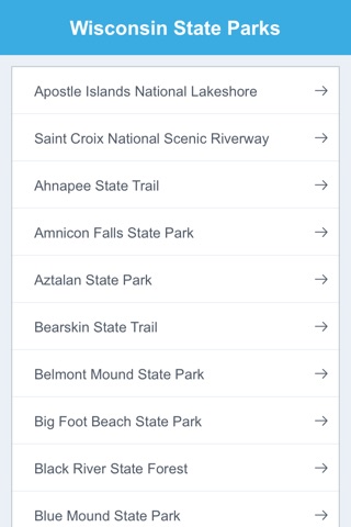 Wisconsin State Parks & National Parks screenshot 2