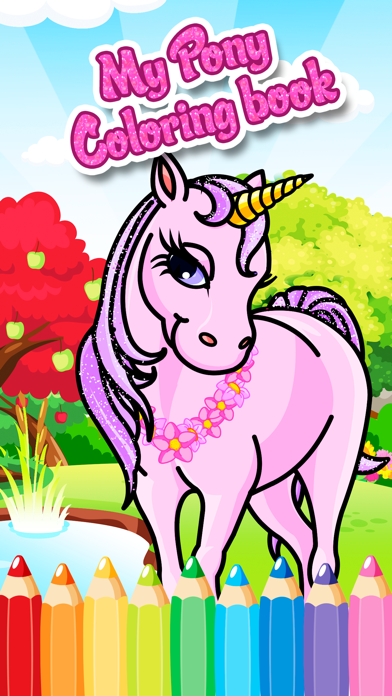 How to cancel & delete pony princess free printable coloring pages for girls kids from iphone & ipad 1