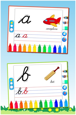 Cursive Writing Small letters : Kids learn to write lowercase alphabets and shapes screenshot 2