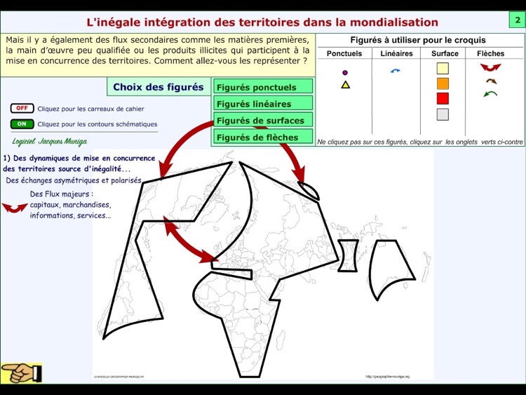 Croquis de géographie - L’inégale intégration des territoires dans la mondialisation