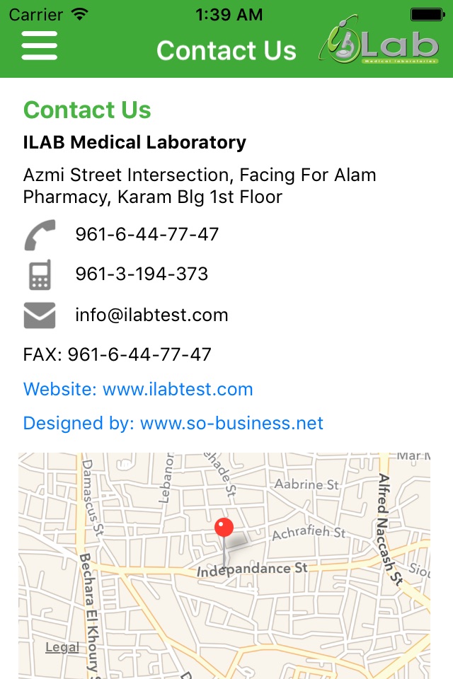 iLab Laboratory screenshot 2