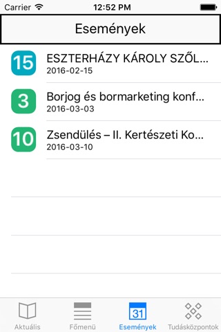 Kutatáshasznosítási Iroda EKF screenshot 2