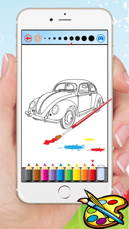 Classic Car Coloring Book & Drawing Vehicles free for kids screenshot-3