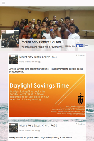 Mount Aery Baptist Church screenshot 2