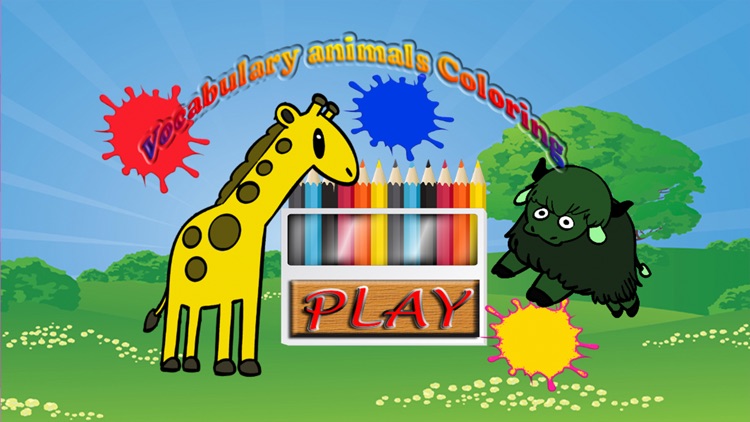 Vocabulary animals Coloring Book