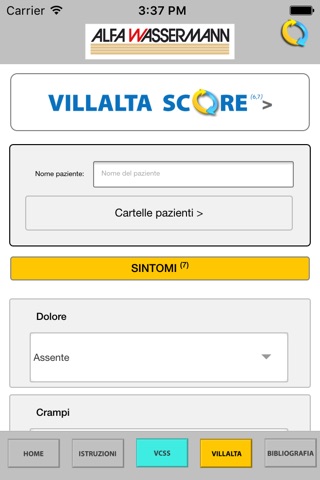 Malattia Venosa Cronica Vcss Villalta Score screenshot 3
