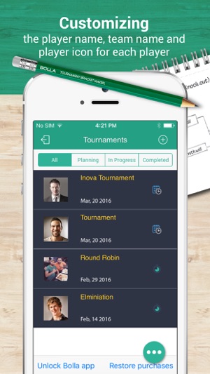 Bolla - Tournament Bracket Maker, Round Robin, Elimination T(圖4)-速報App