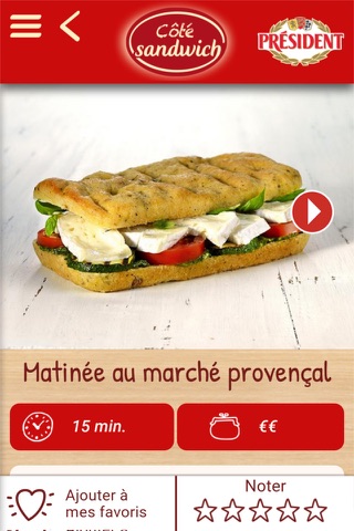 Côté Sandwich : le plein de recettes de sandwichs gourmands ! screenshot 4