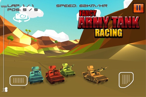 Fancy Army Tank Racing screenshot 2