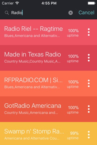 Americana and Alternative Country Music Radio Stns screenshot 3