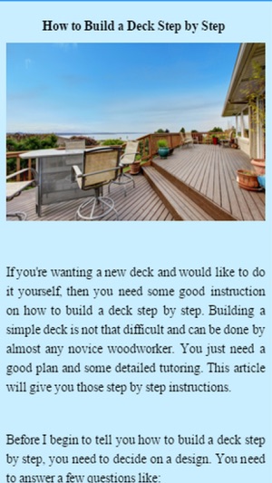 How To Build A Deck(圖2)-速報App