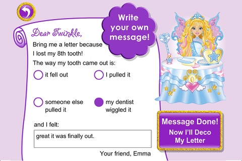 Ask for a Tooth Fairy Magic Letter screenshot 3