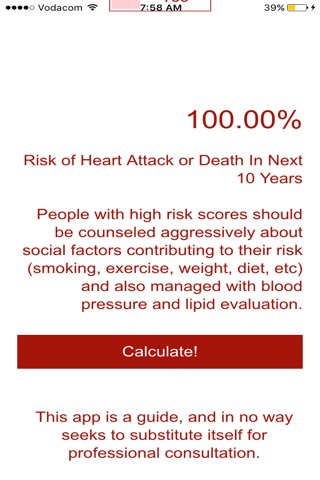 Heart Attack Risk Test screenshot 3