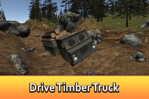 Offroad Logging Truck Simulator 3D - Drive and transport cargo! screenshot 3