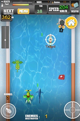 Fighting Shark Speed Racing Madness - best fast shooting arcade game screenshot 2