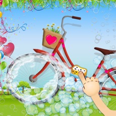 Activities of Kids bicycle washing salon: wash baby bikes for play