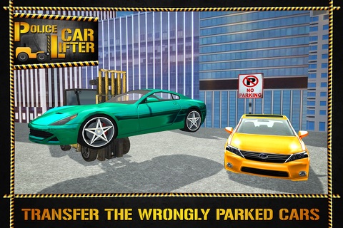 Police Car Lifter Emergency Simulator 3D screenshot 3