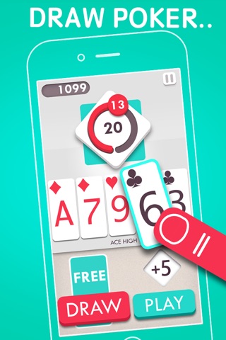 Poker POP! - Free Draw Poker Puzzle Card Game screenshot 2