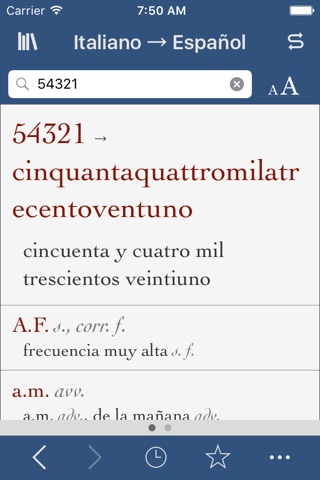 Ultralingua Spanish-Italian screenshot 3