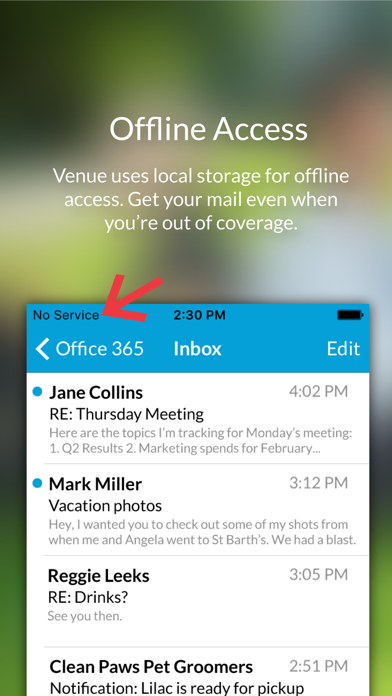 How to cancel & delete Venue - Email gets an upgrade. from iphone & ipad 3