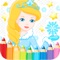 The Best princess coloring book of kids game