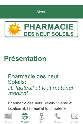 Pharmacie des neuf Soleils screenshot 2