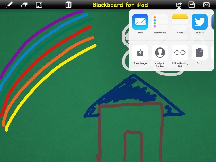 Blackboard to write or draw for iPad screenshot-2