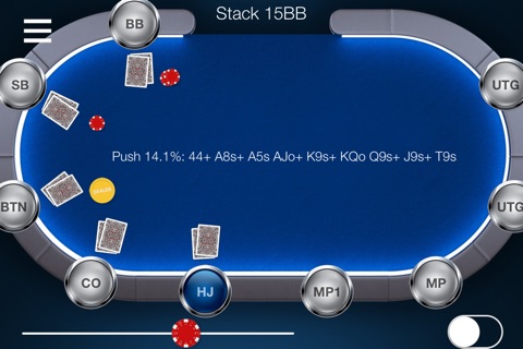 MTT Poker Push Fold Chart screenshot 2