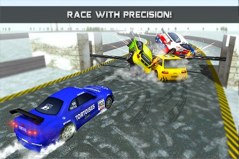 Extreme Car Derby Racer Snow Rally 2016 screenshot 2