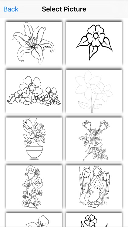 A coloring app of the Flower for children: Learn to draw and paint