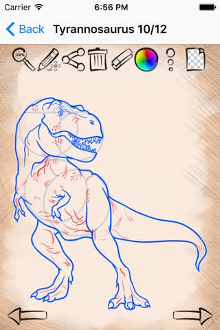 Draw Dinosaurs Of Jurassic Period screenshot 3
