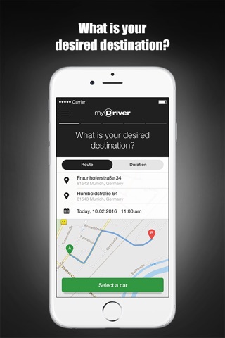 mydriver Chauffeurservice screenshot 2