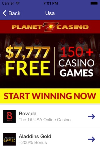Best Real Money Online Casino - Online Gambling No Deposit Bonus, Slots, BlackJack, Poker, Betting Games screenshot 2