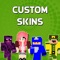 “All Custom Skins 2 for Minecraft Pocket Edition” contains a new huge collection of custom skins that all Minecraft players love to use