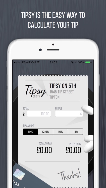 Tipsy on 5th | Tip Calculator