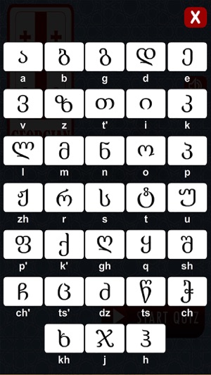 Georgian Alphabet Quiz(圖2)-速報App