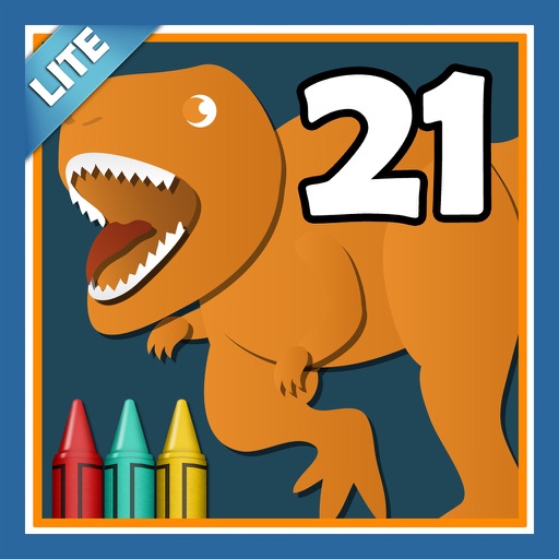 Coloring Book 21 Lite: More Dinosaurs iOS App