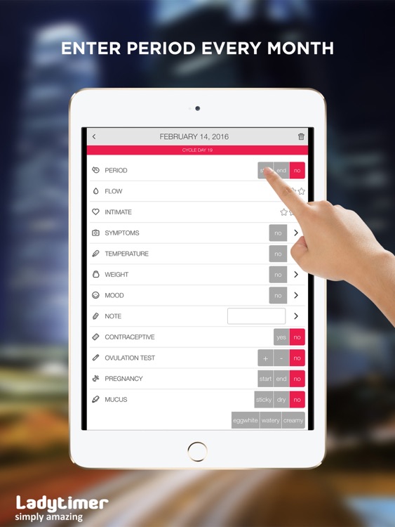 LADYTIMER Ovulation Period Tracker screenshot-0