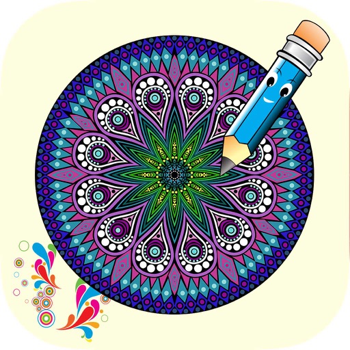 Mandala - Coloring Book Pages for Adult Icon