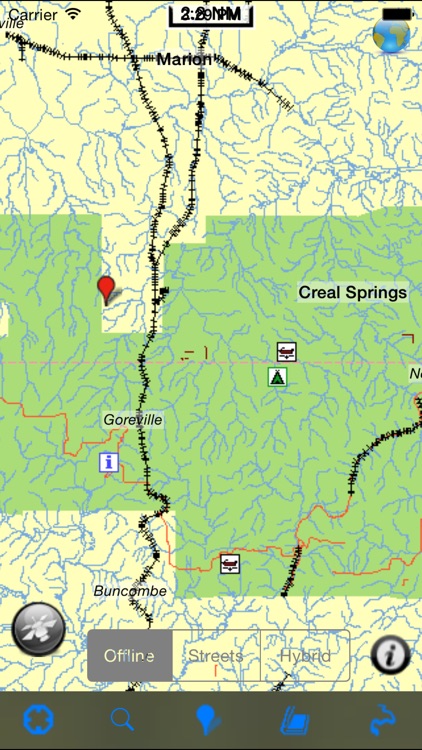 Shawnee National Forest gps and outdoor map with Guide screenshot-3