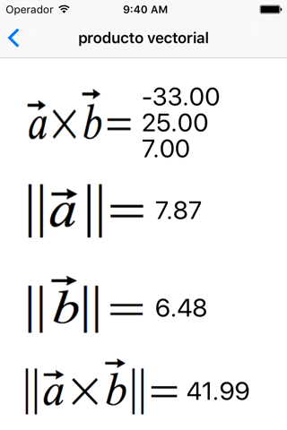 Vector calculator Math Physics screenshot 2