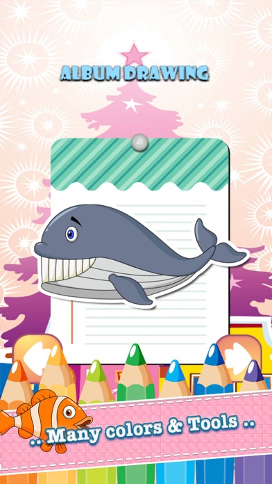 How to cancel & delete Sea Animals Drawing Coloring Book - Cute Caricature Art Ideas pages for kids from iphone & ipad 2