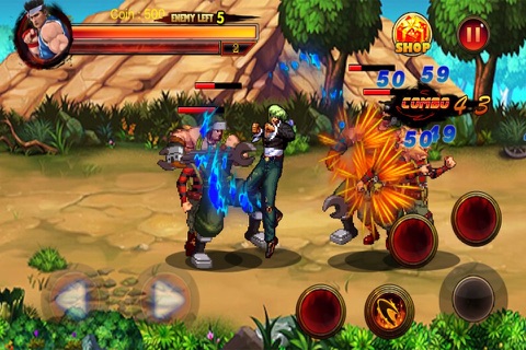 Street of Kombat - Kung Fu Battle Free: new rockman style half life arcade wrestle game screenshot 2