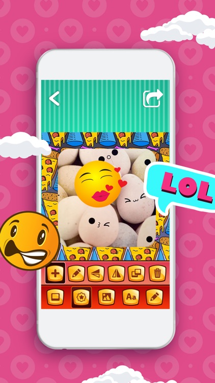 Funny Photo Editor with Emoji Stickers Camera: Add Smiley Face Stamps to Pics for Instant Makeover screenshot-2