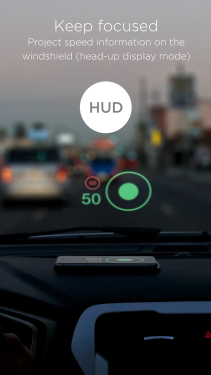 Speed cameras and speed limits with HUD mode — Speedometer by HUDWAY
