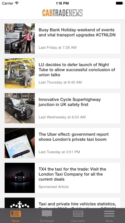 Cab Trade News