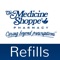 Medicine Shoppe is an easy-to-use app that allows pharmacy customers to manage their entire family's prescriptions, order refills, set medication reminders, and find pharmacy location information