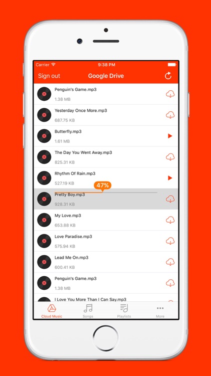 Cloud Music - Mp3 Player and Playlist Manager for Sound Cloud Storage App